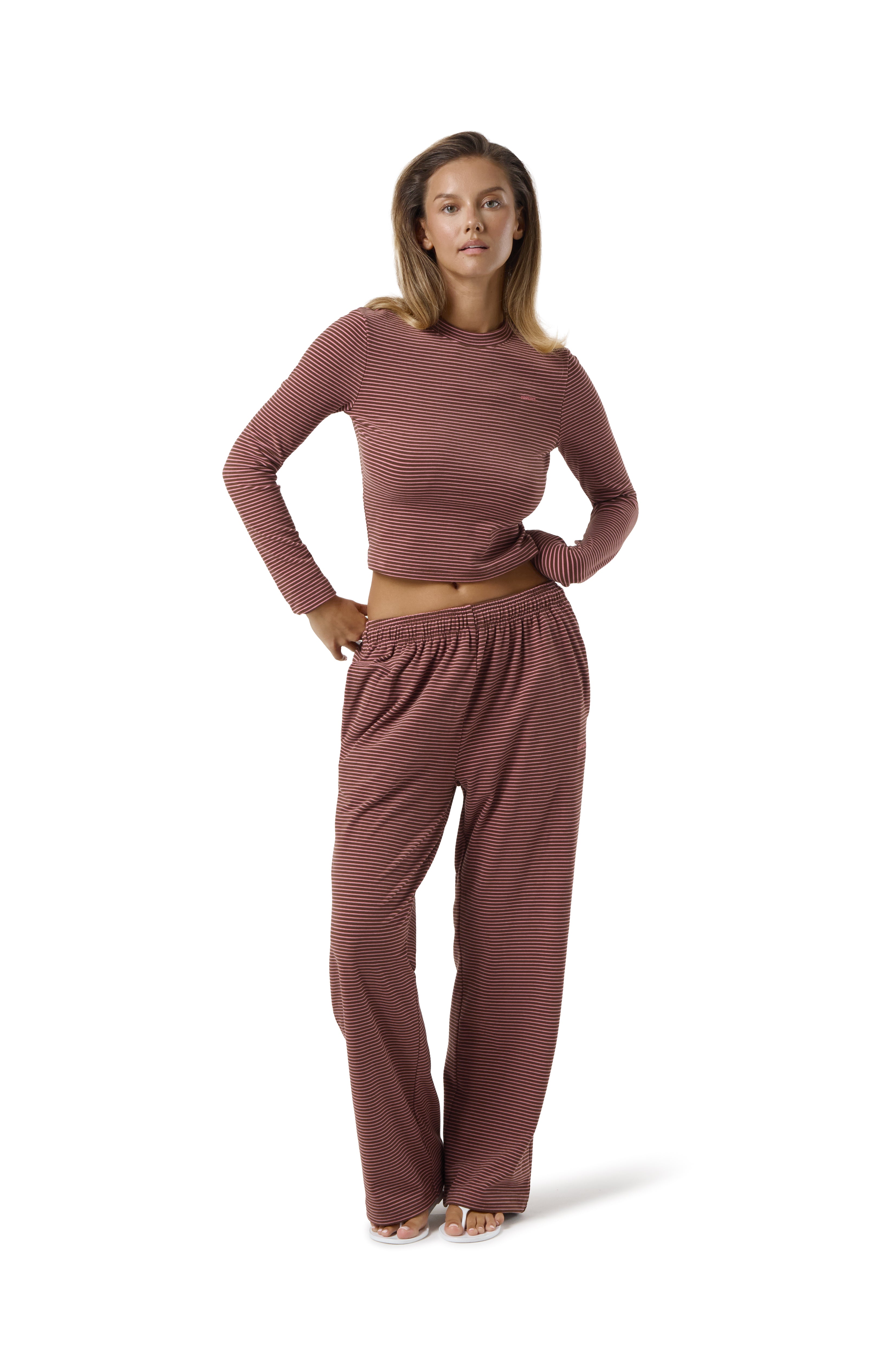 Wilbur Soft Longsleeve Top in Brown